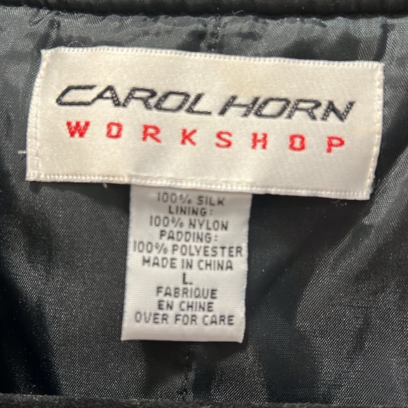 VINTAGE 80’s CAROL HORN SILK BOMBER JACKET - Picture 7 of 10